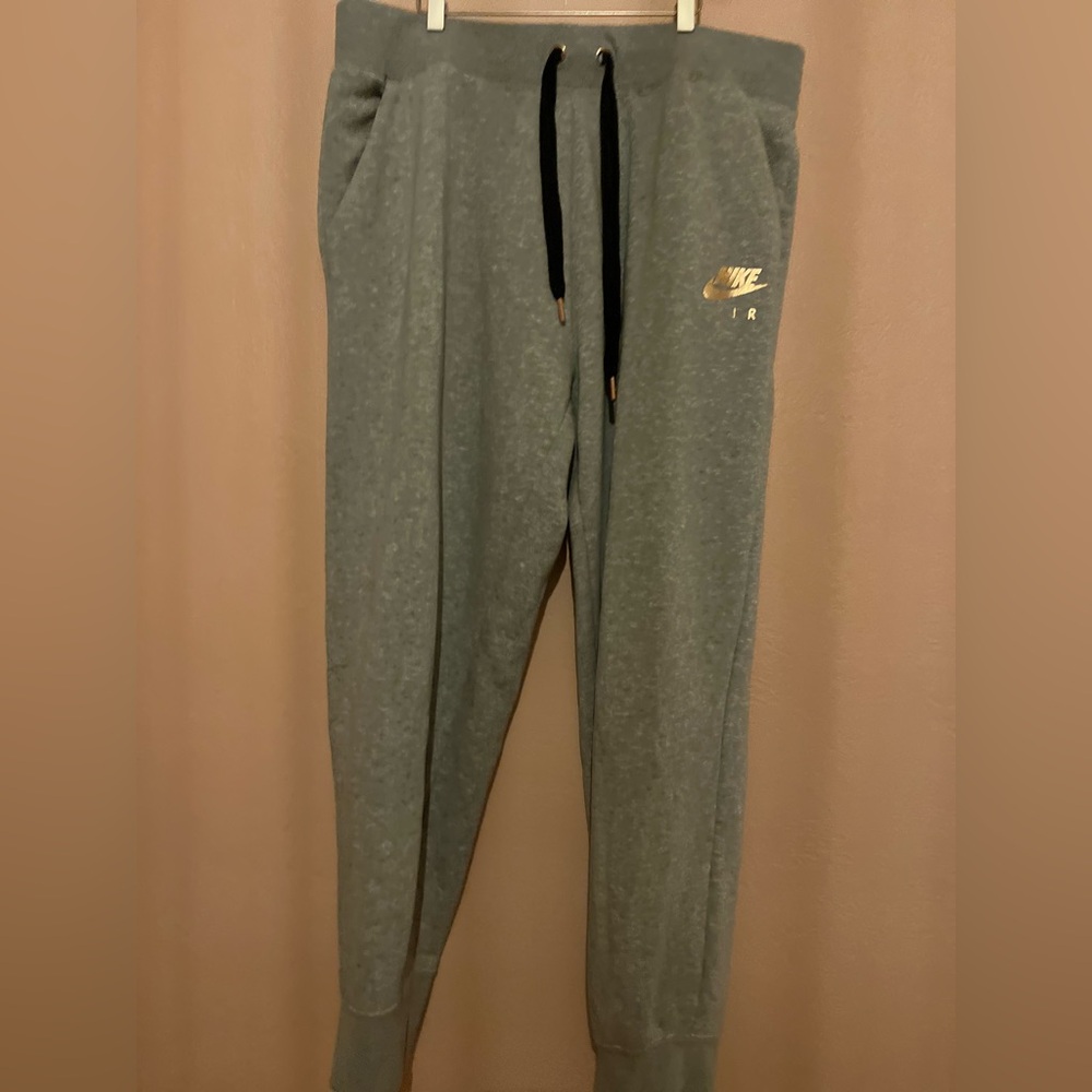 Nike Air Pull On Jogger Sweatpants Size XLMetallic Rose Gold Gray